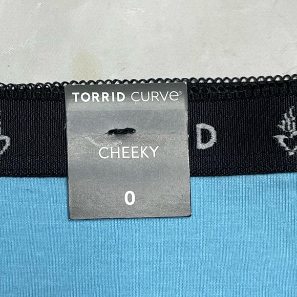 Torrid 0 cotton midrise cheeky logo panty topaz blue - Picture 4 of 4